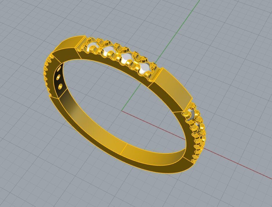 Delicate Minimal Ring 3D print model_3