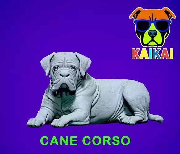 Cane Corso lying - English Mastiff model - 3D print 3D print model Cane Corso lying - English Mastiff model - 3D print 3D print model