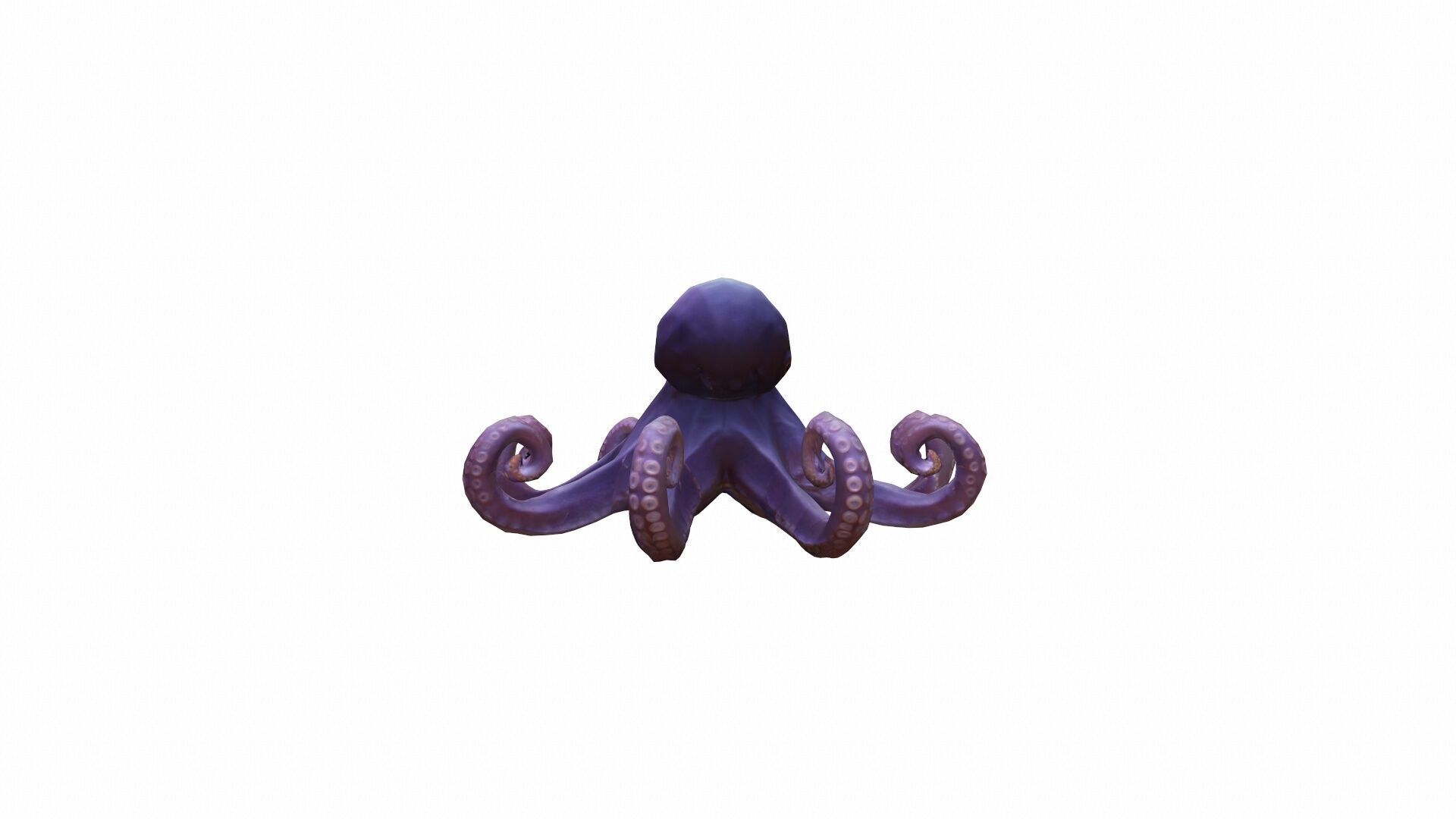 3d Render Tropical Octopas Life In The Underwater Ocean 3D model_5