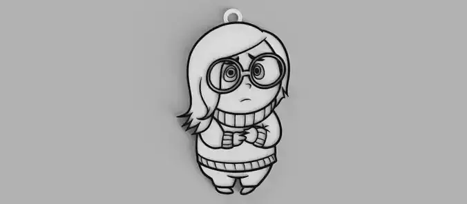 Sadness - INTENSELY - Logo keychain - pendant - pendant 