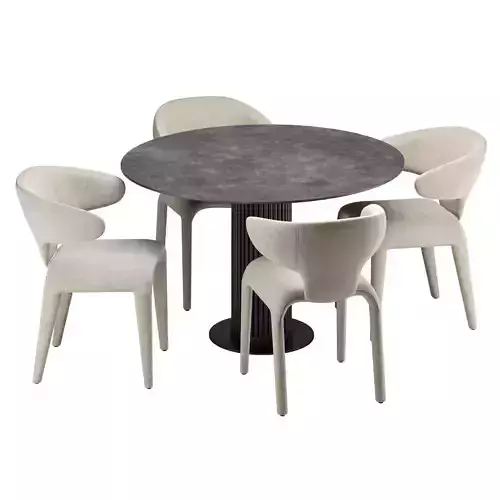 Dining Chair Josephine and Dining Table Volterra