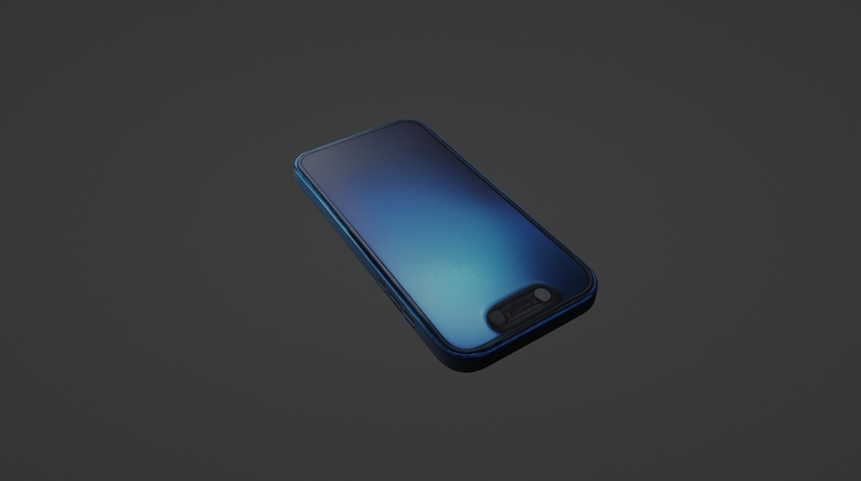 Sleek Modern Smartphone Blue Edition 3D model_4