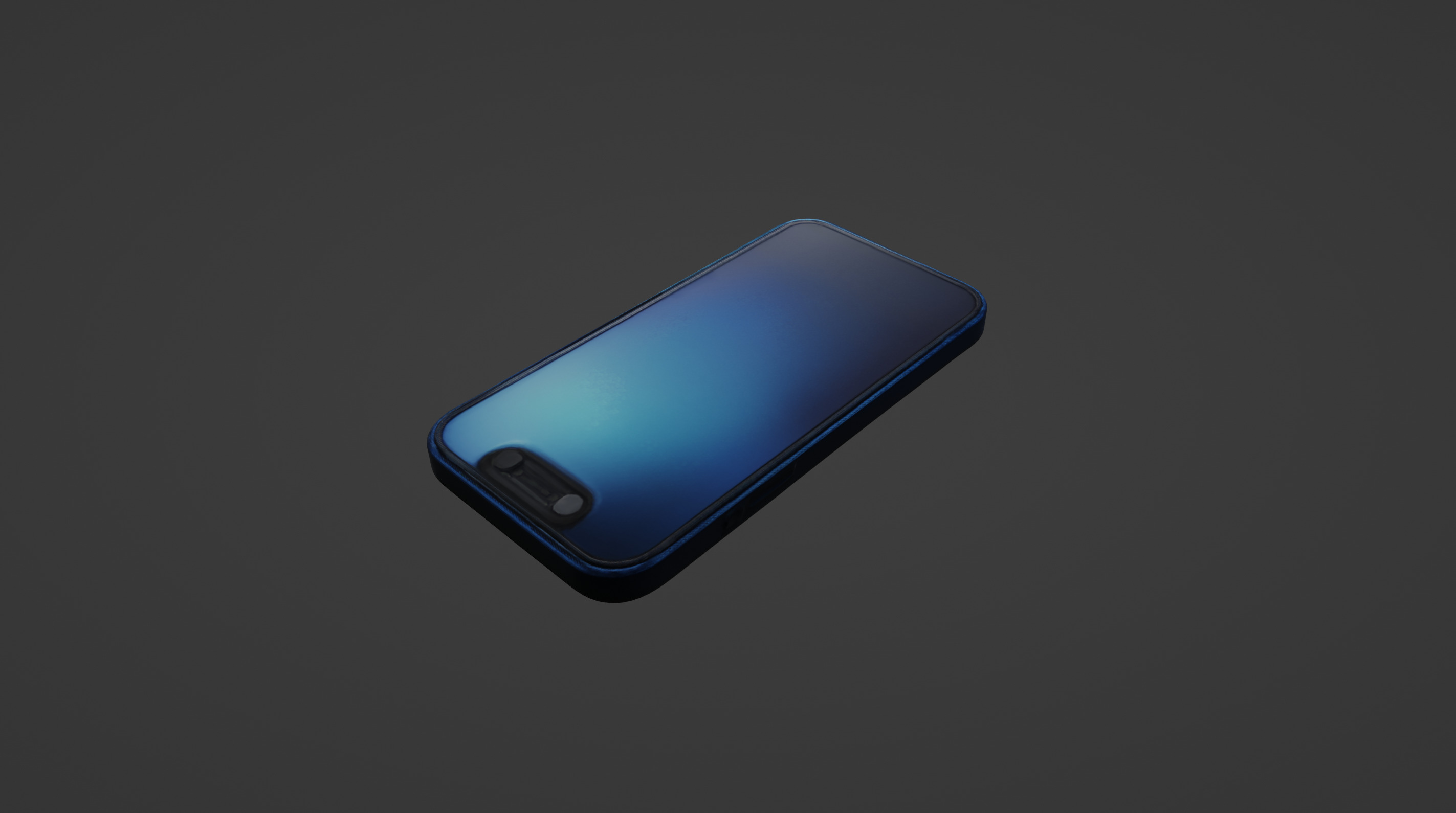 Sleek Modern Smartphone Blue Edition 3D model_5