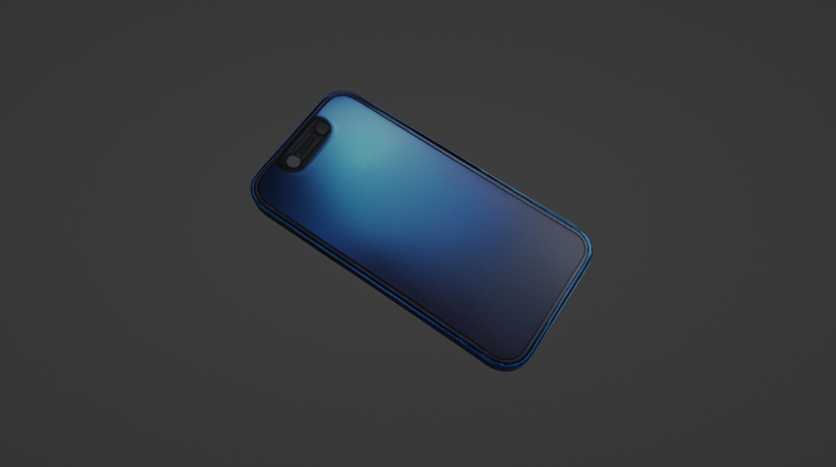 Sleek Modern Smartphone Blue Edition 3D model_6