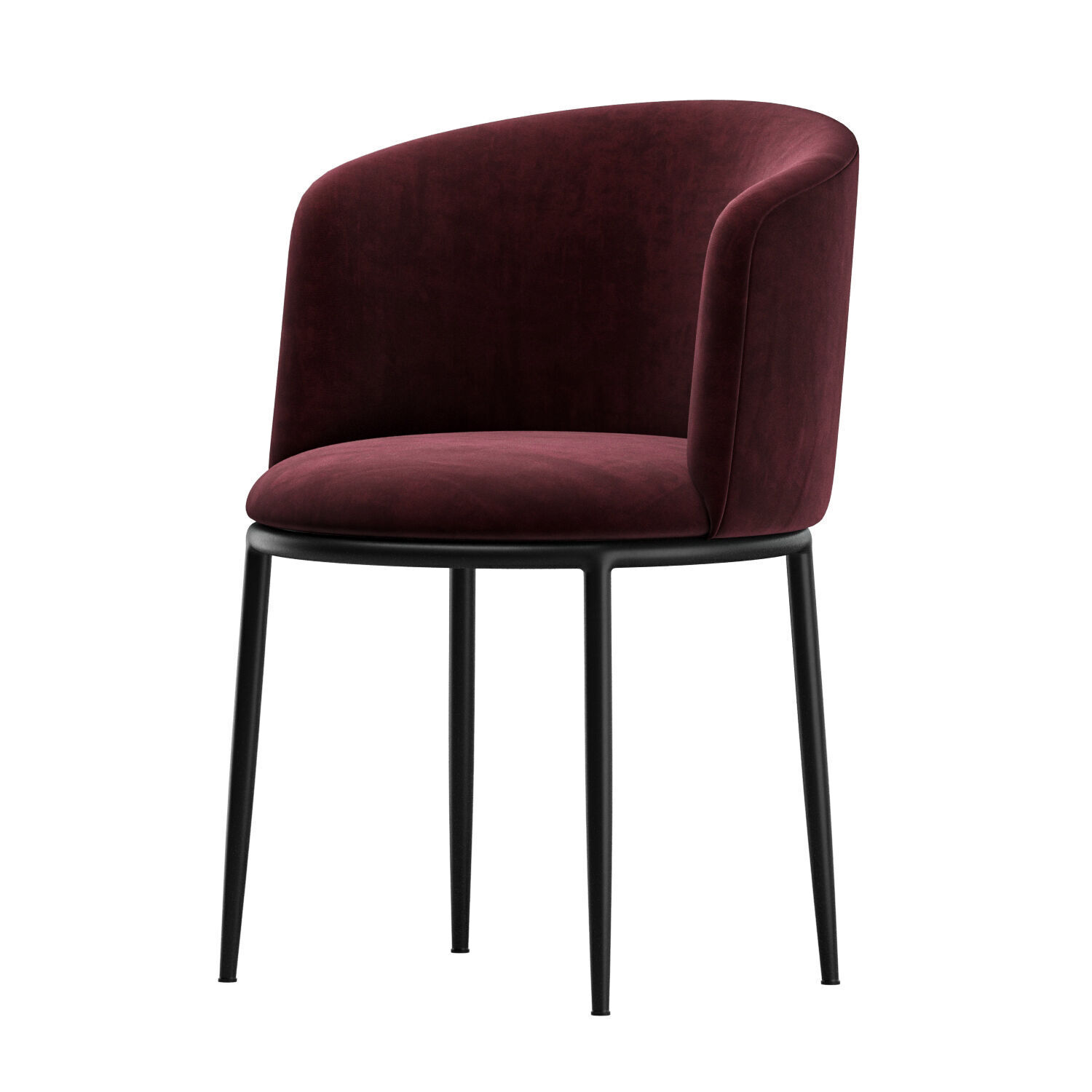 Dining Chair Filmore and Dining Table Lombardo 3D model_1