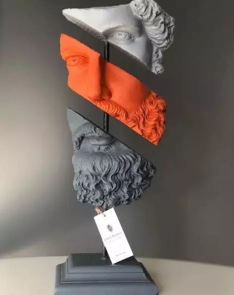 Fragmented Classical Bust   Modern Art Sculpture 3D Model 3D model_0