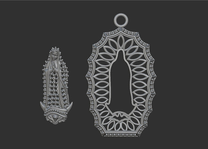 Virgin of Guadalupe 3D print model