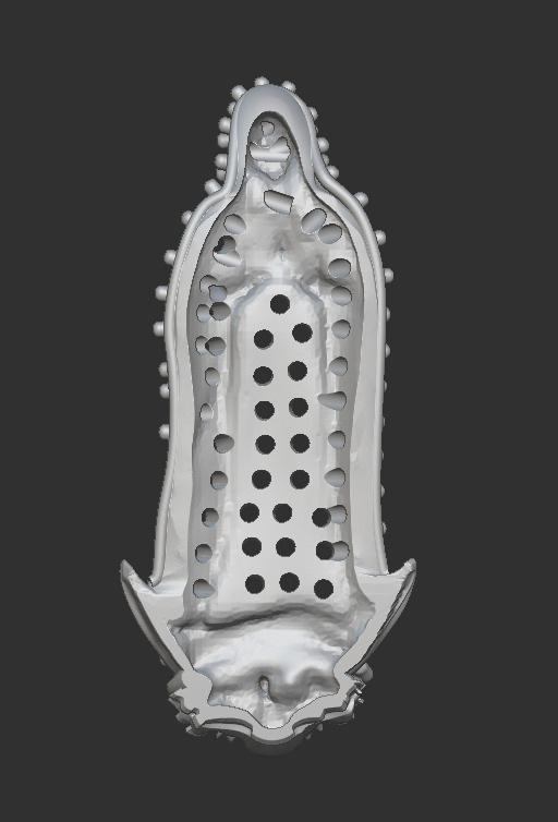 Virgin of Guadalupe 3D print model_10