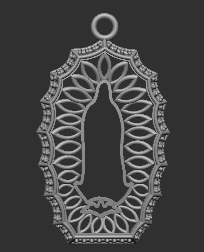 Virgin of Guadalupe 3D print model_1