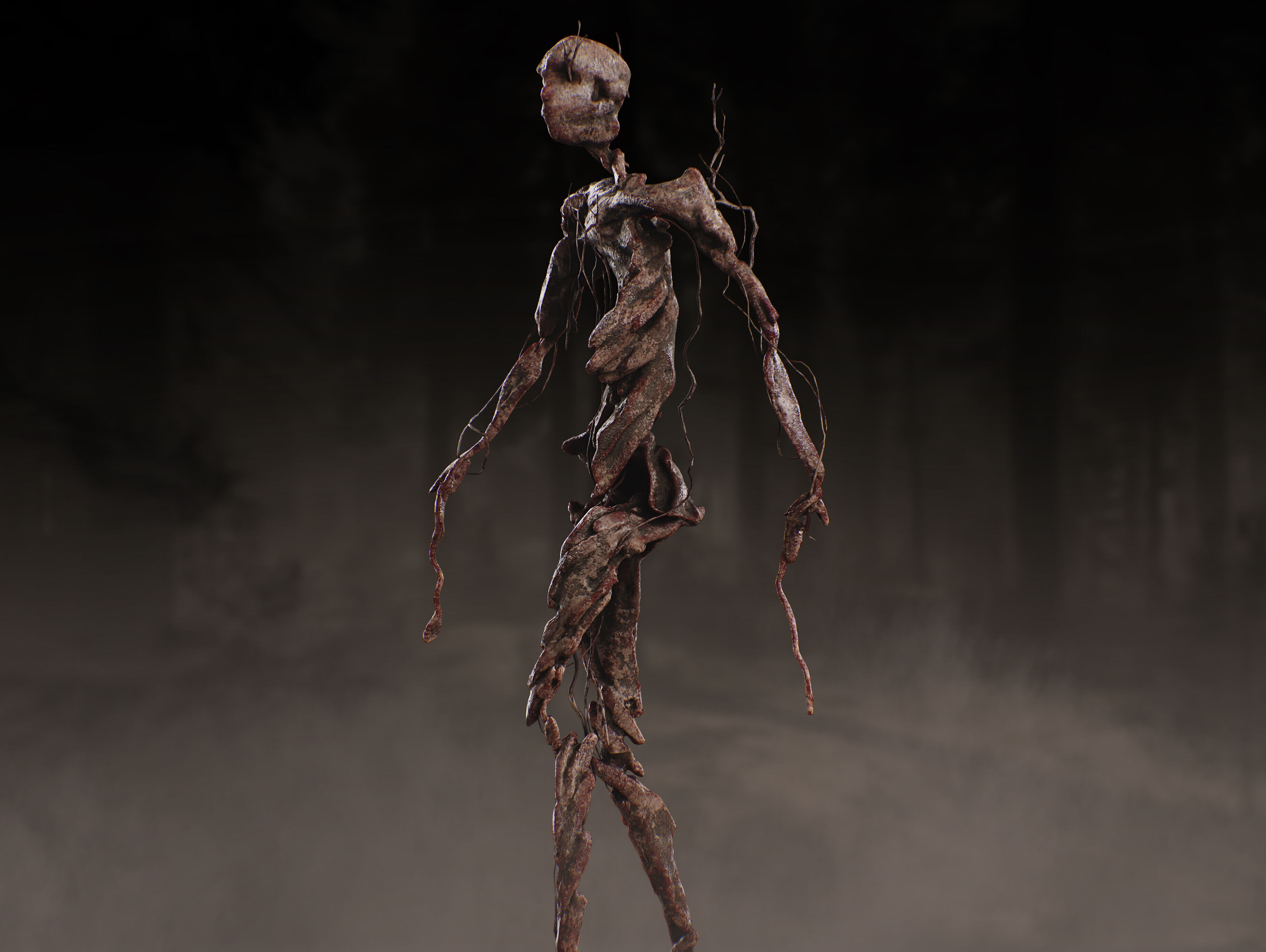 Horror Substance Low-poly 3D model_3