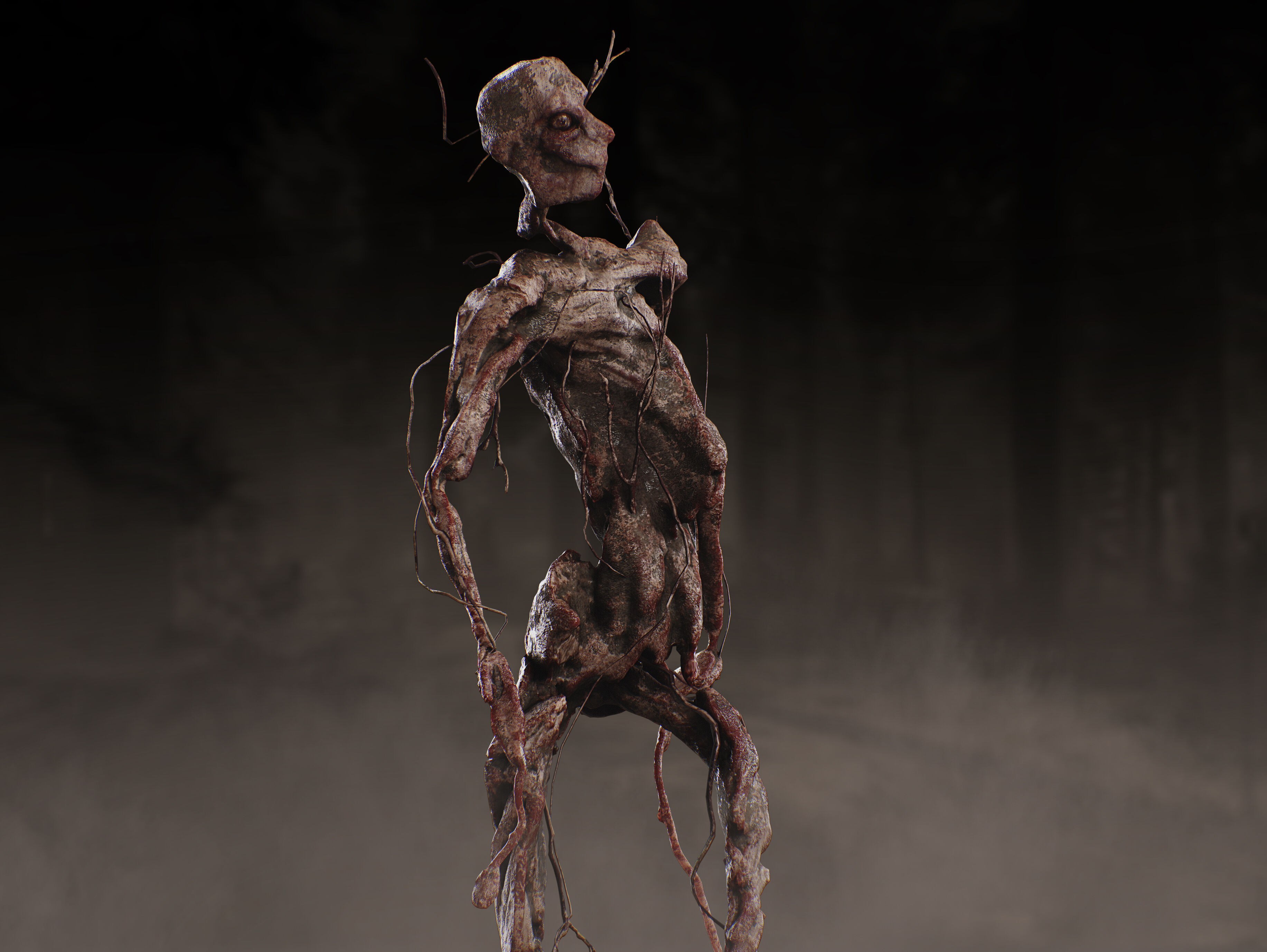 Horror Substance Low-poly 3D model_4