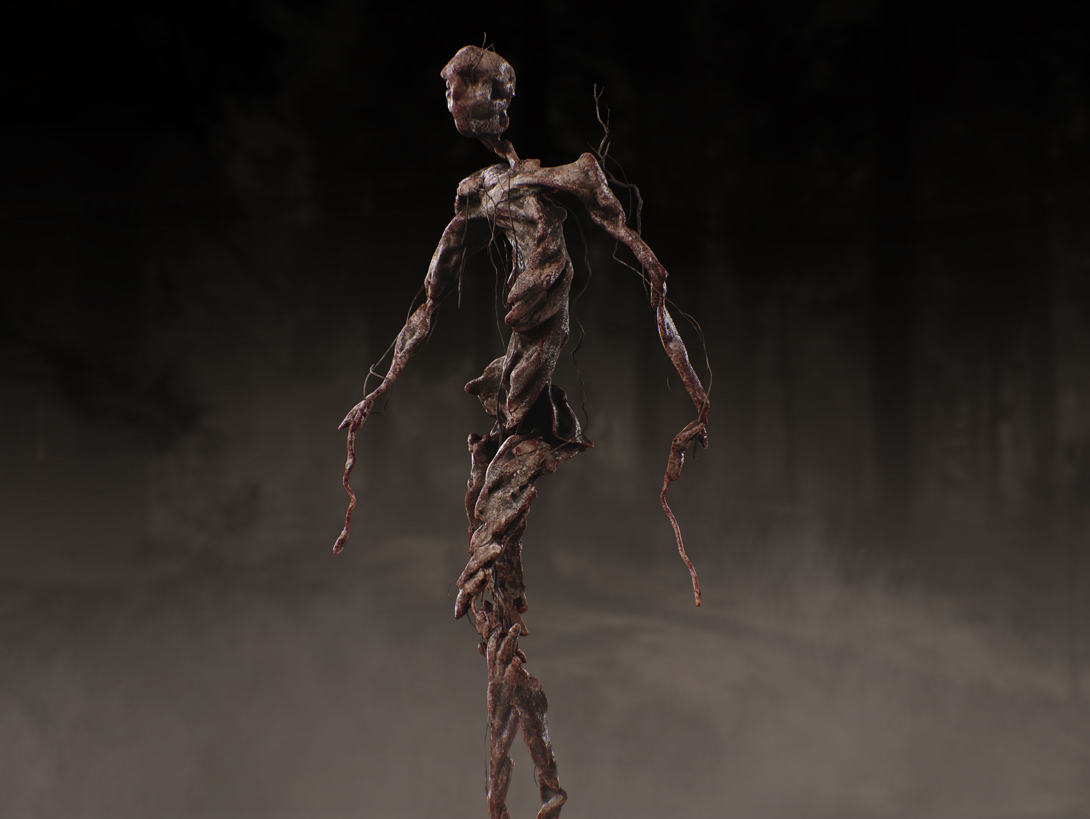 Horror Substance Low-poly 3D model_6