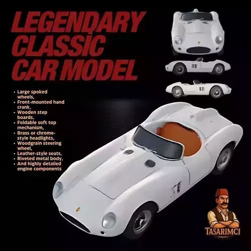  Classic Car Design  Original and Detailed 3D Model 3D print model