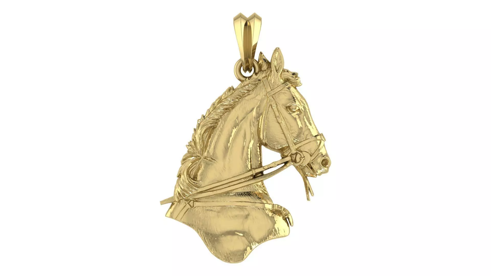 Horse Pendant 01 3D print model_0