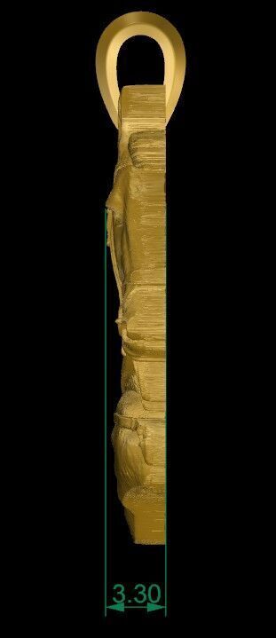 Horse Pendant 01 3D print model_5