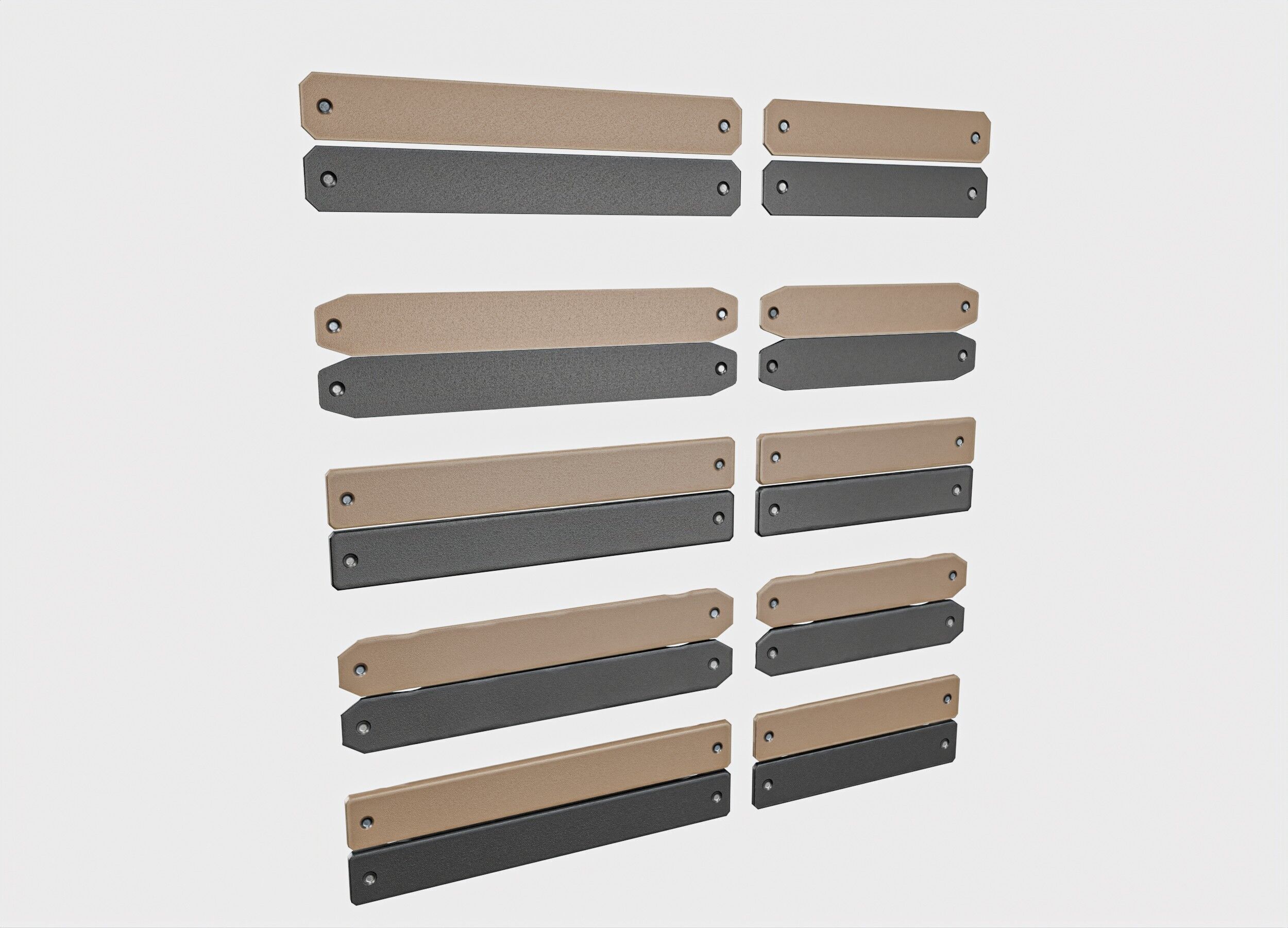 RailScales M-LOK Railcovers Pack Low-poly 3D model_11