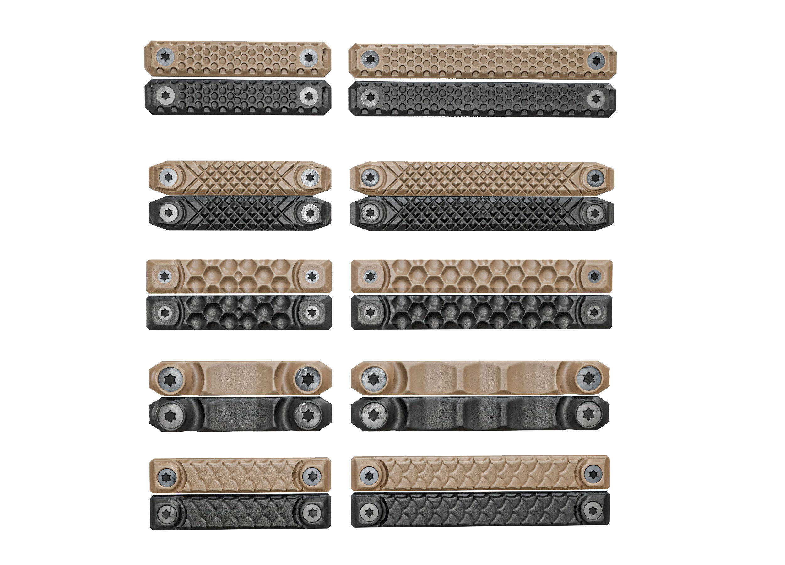 RailScales M-LOK Railcovers Pack Low-poly 3D model_1