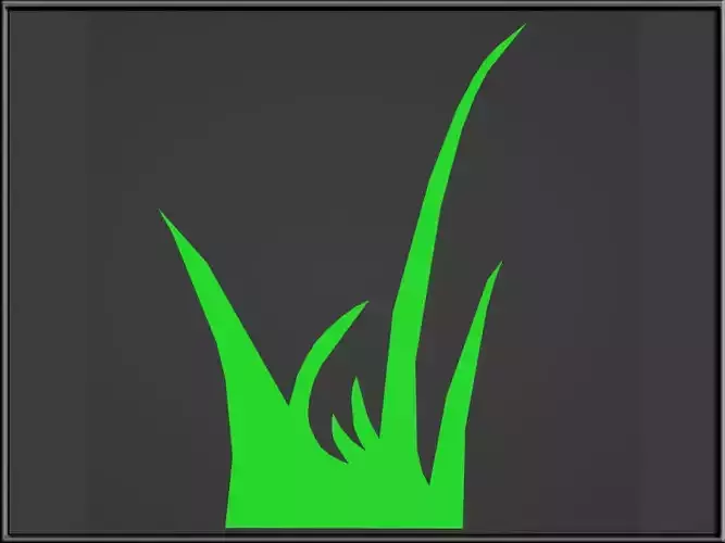 Grass Low-poly 3D model