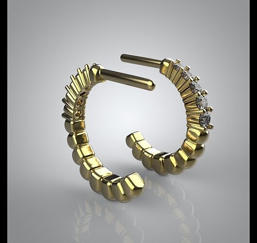 Earings TI AMO 3D print model