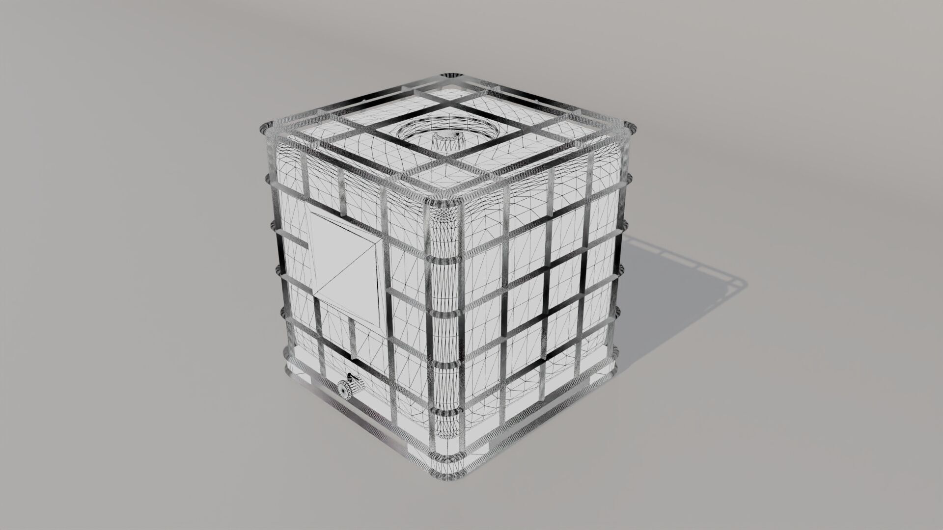 Water Container 3D print model_1