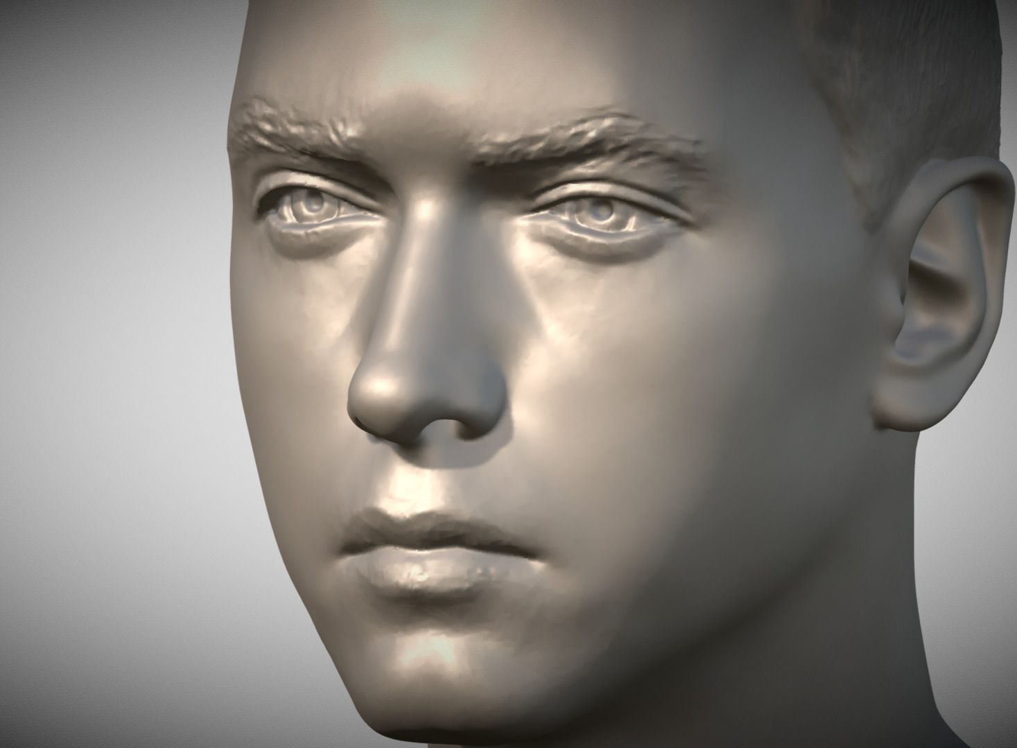 Eminem bust 3D print model_12