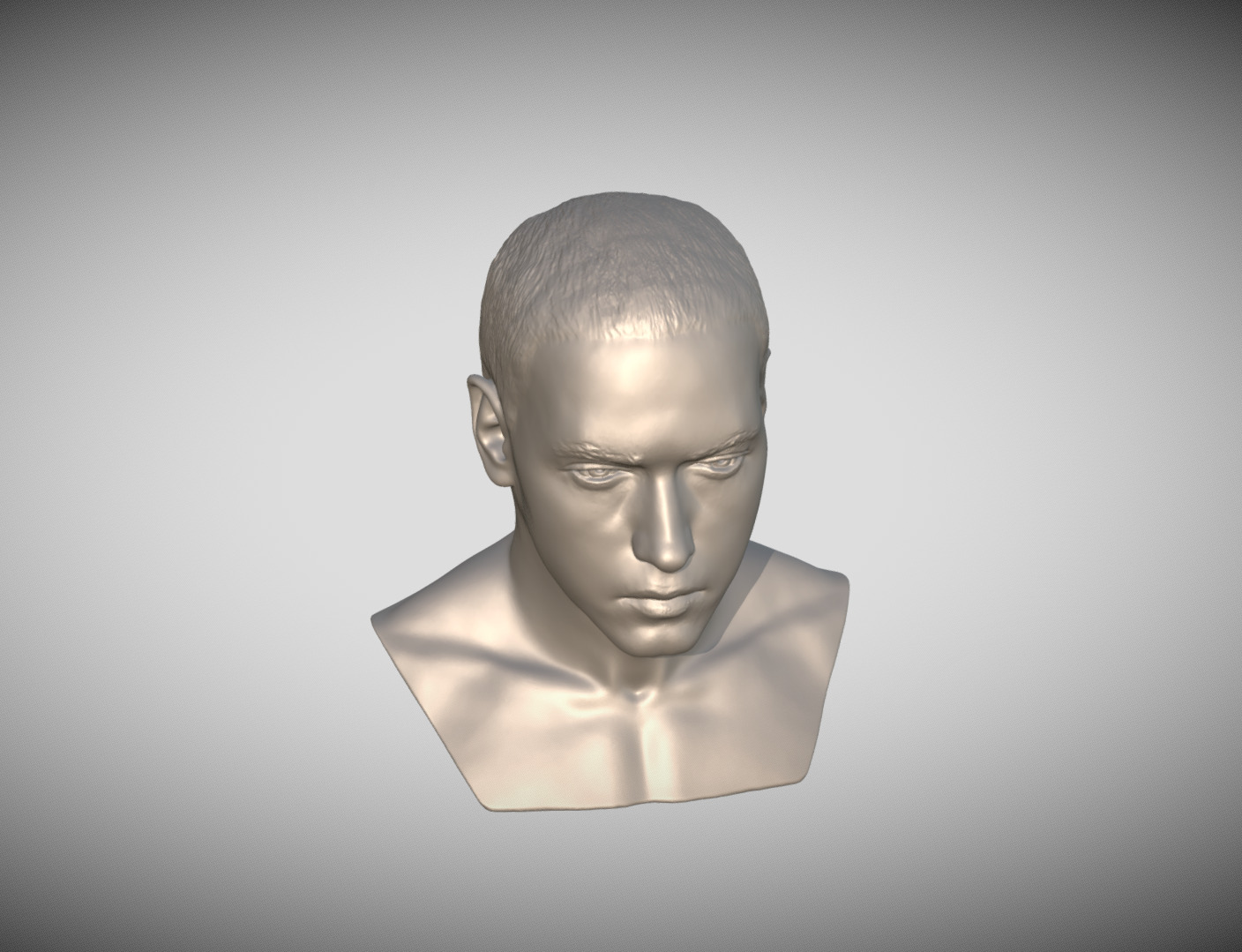 Eminem bust 3D print model_14