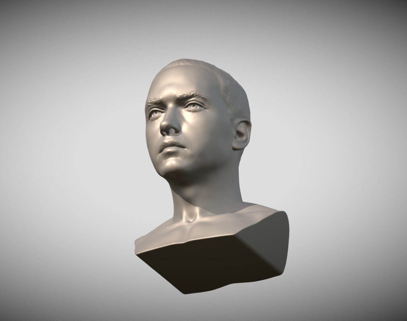 Eminem bust 3D print model_13