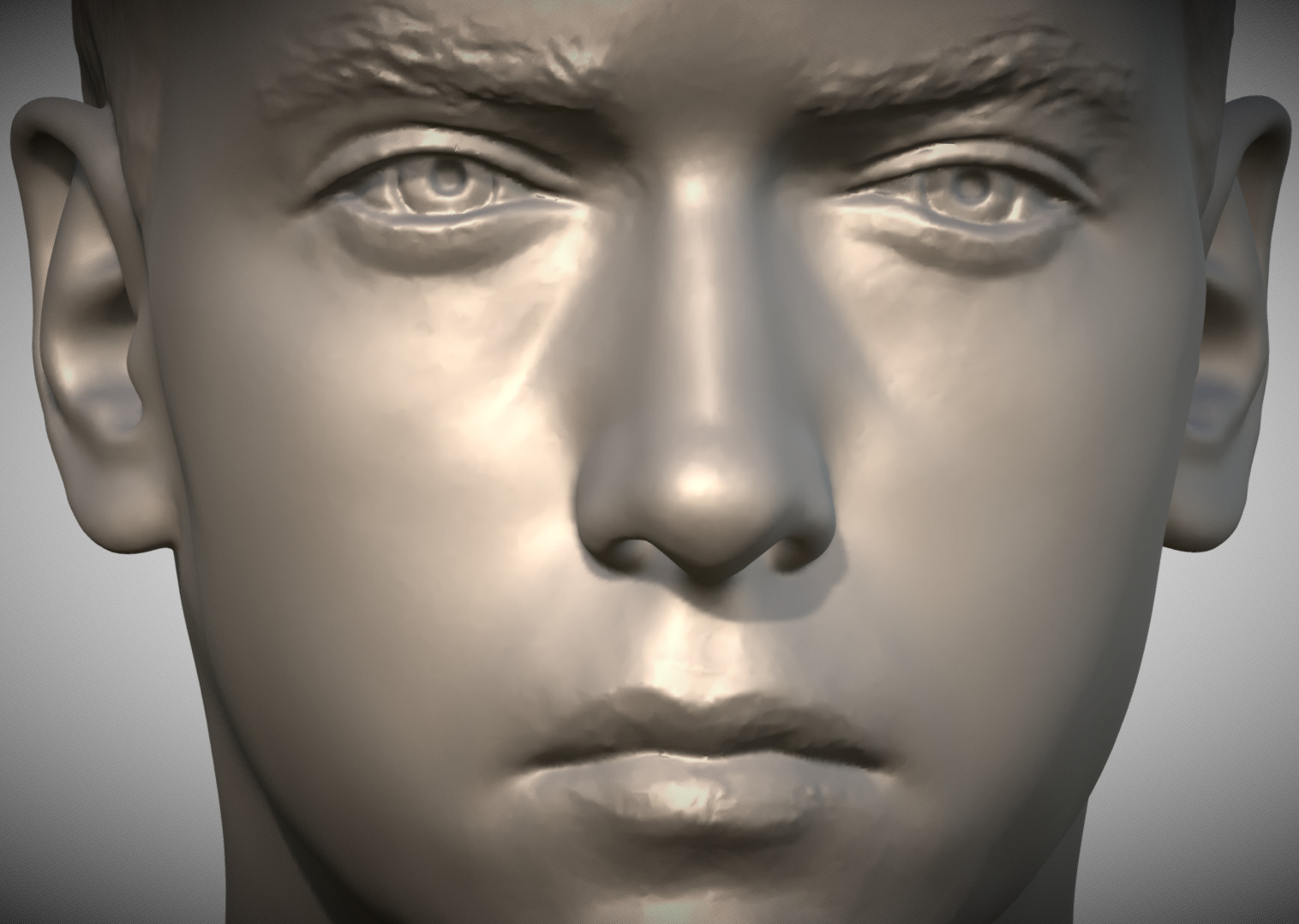 Eminem bust 3D print model_11