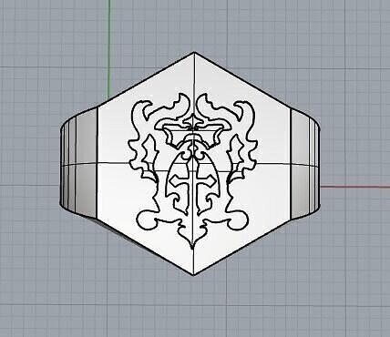 Anel Chevalier Belmont 3D print model
