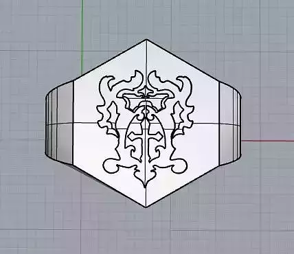 Anel Chevalier Belmont 3D print model