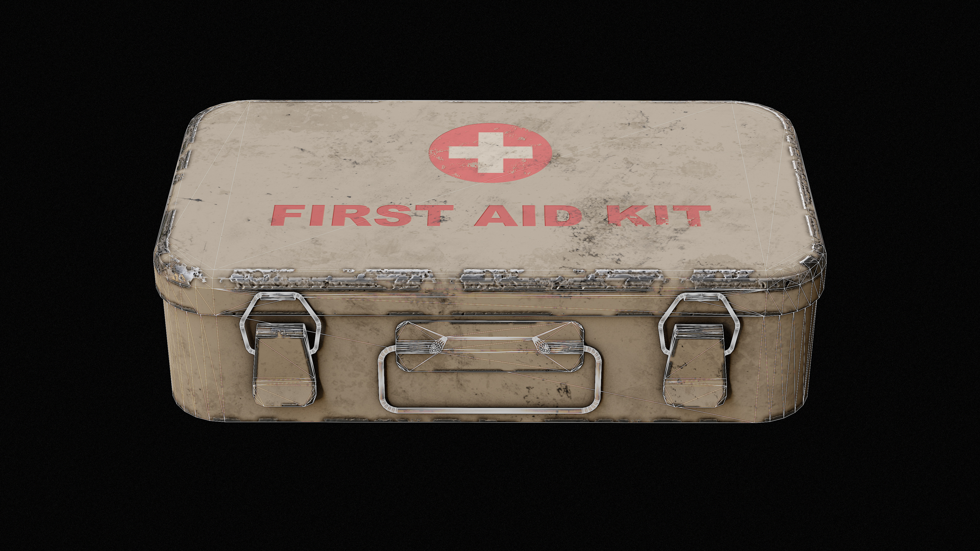 Med Kit  Game Ready Low-poly 3D model_8