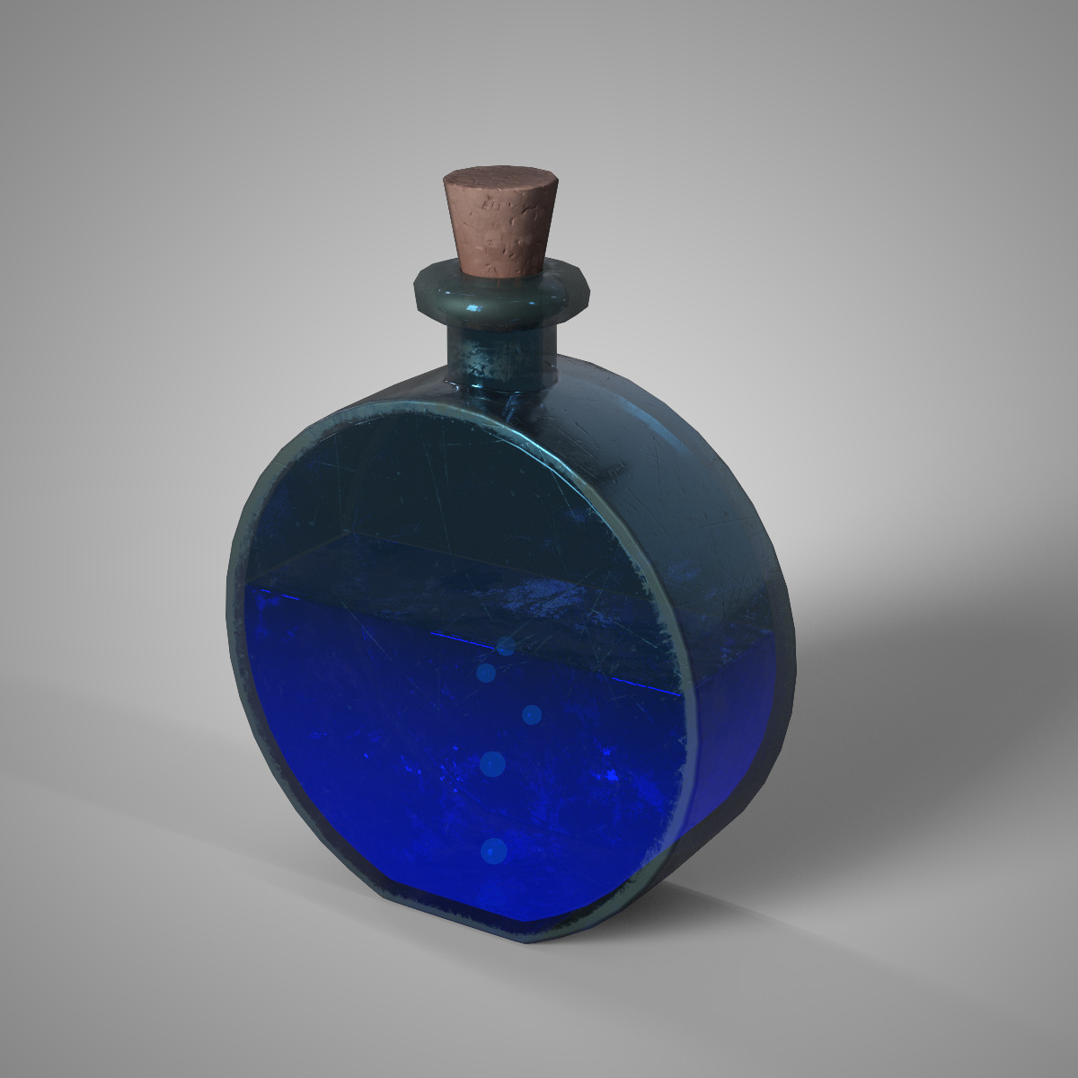 Fantasy Potion Pack 10 Stylized Potion Bottles PBR Game Ready Low-poly 3D model_3