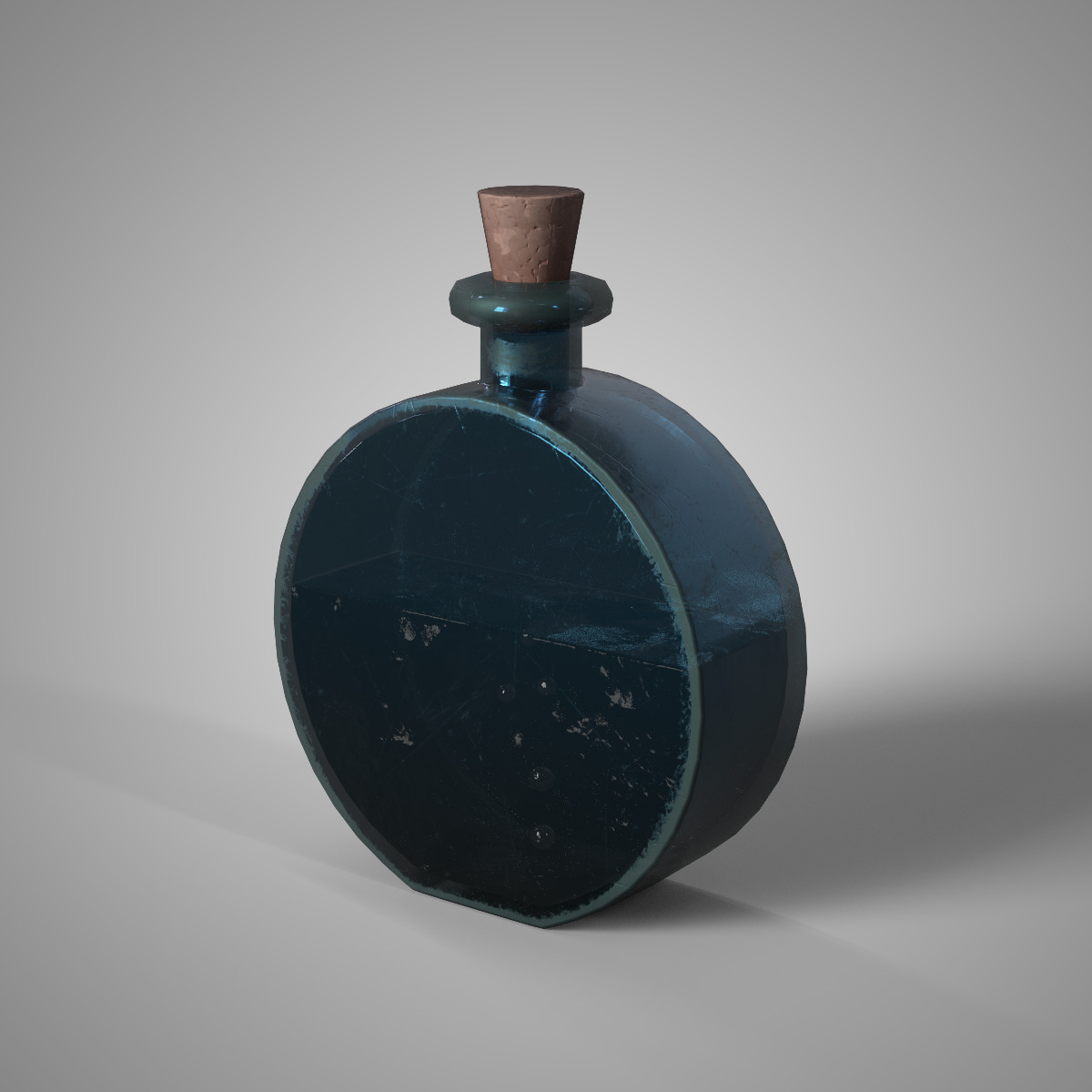 Fantasy Potion Pack 10 Stylized Potion Bottles PBR Game Ready Low-poly 3D model_10