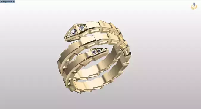 serpenti bvlgari snake ring