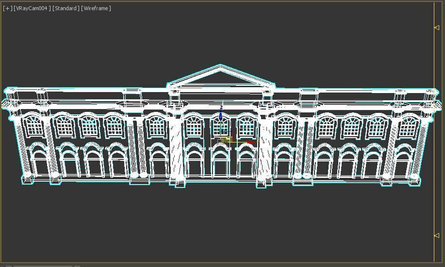 English Facade 3D model_15