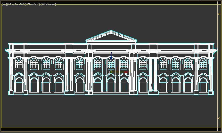 English Facade 3D model_12
