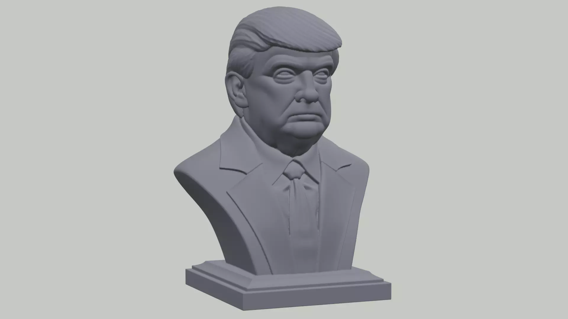Donald Trump Bust USA president face 3D print model