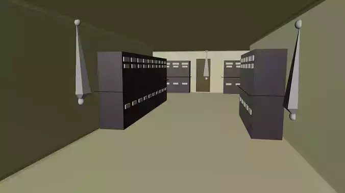 Simple 3D SET - Corridor