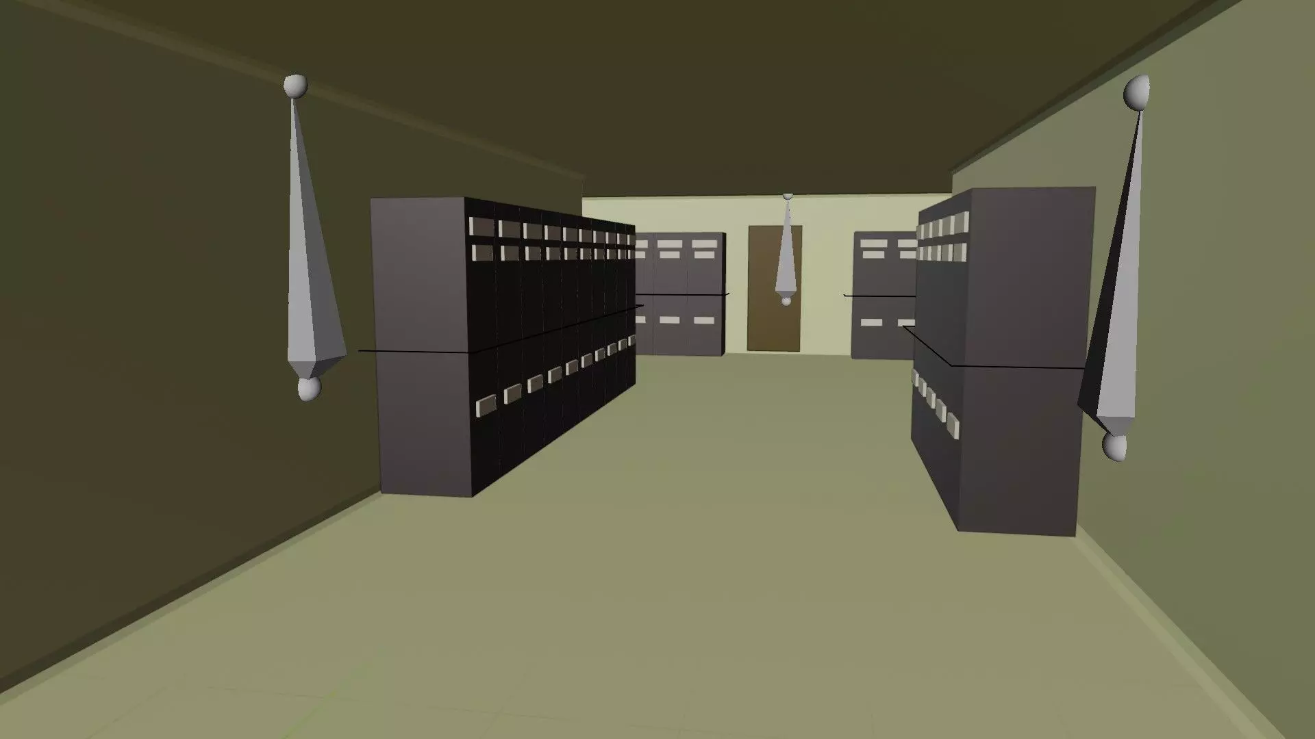 Simple 3D SET - Corridor Free 3D model_0