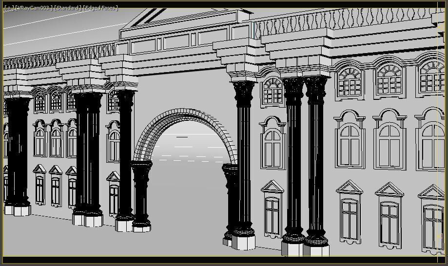 English Facade 3D model_10