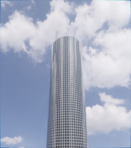 Parametric Building 1b9 3D model 7