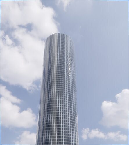 Parametric Building 1b9 3D model 6