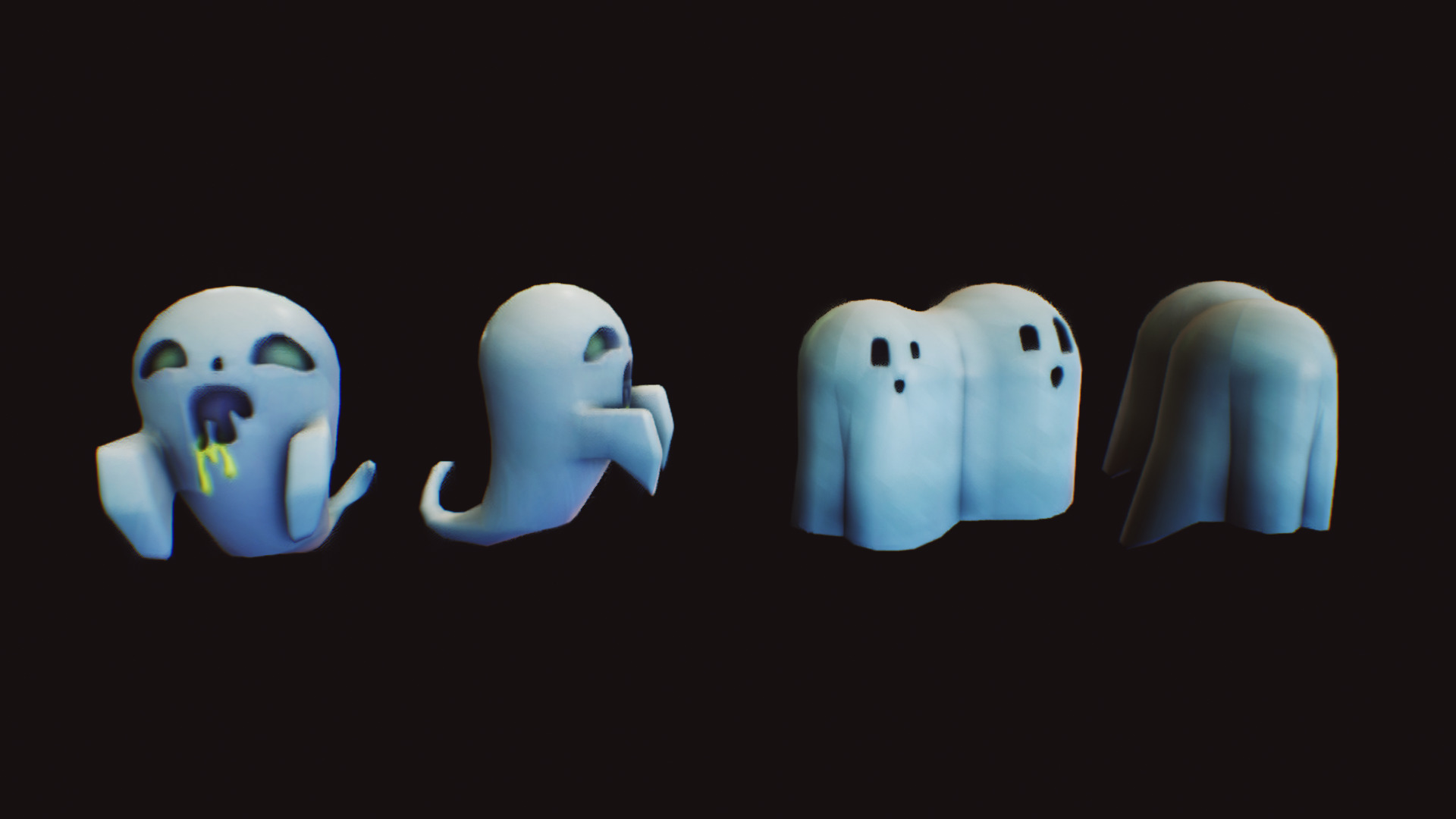 Stylized  Halloween  Pack 01 Low-poly 3D model_3