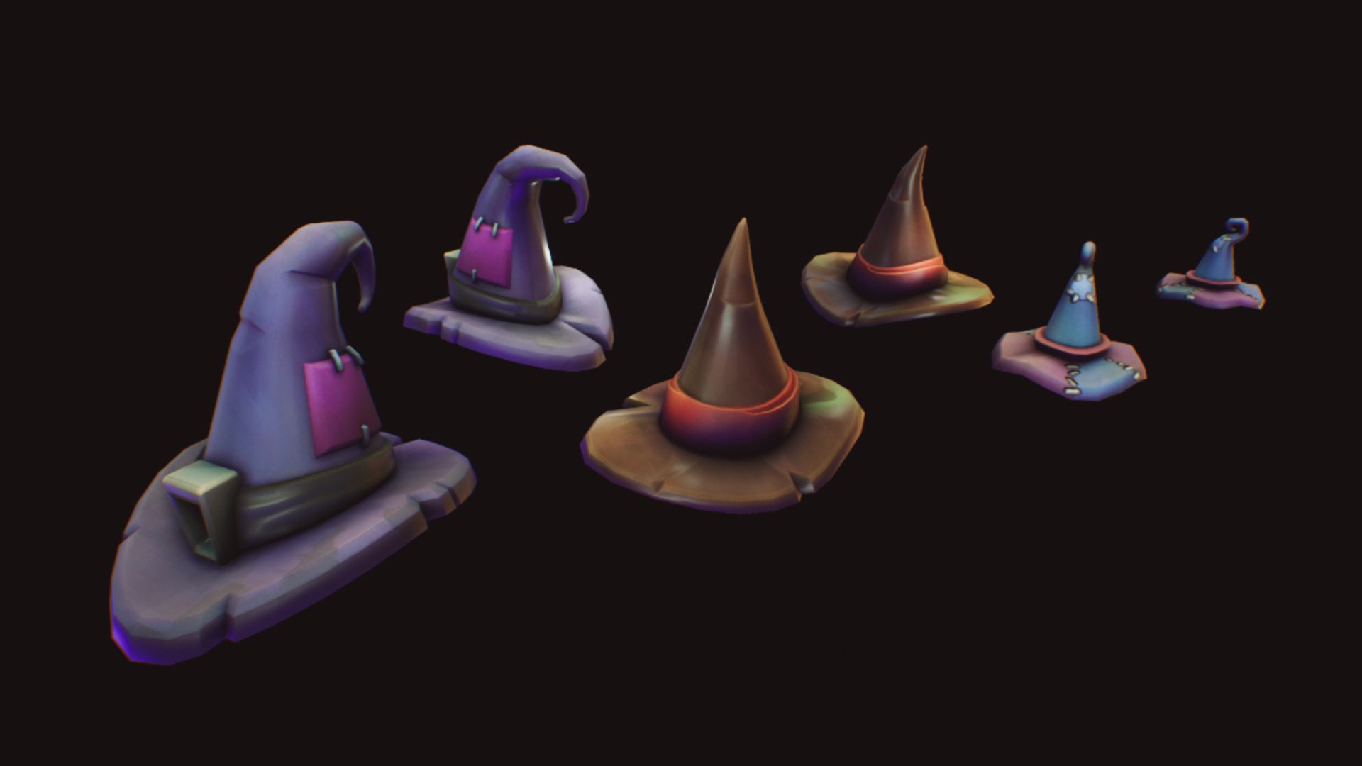 Stylized  Halloween  Pack 01 Low-poly 3D model_12