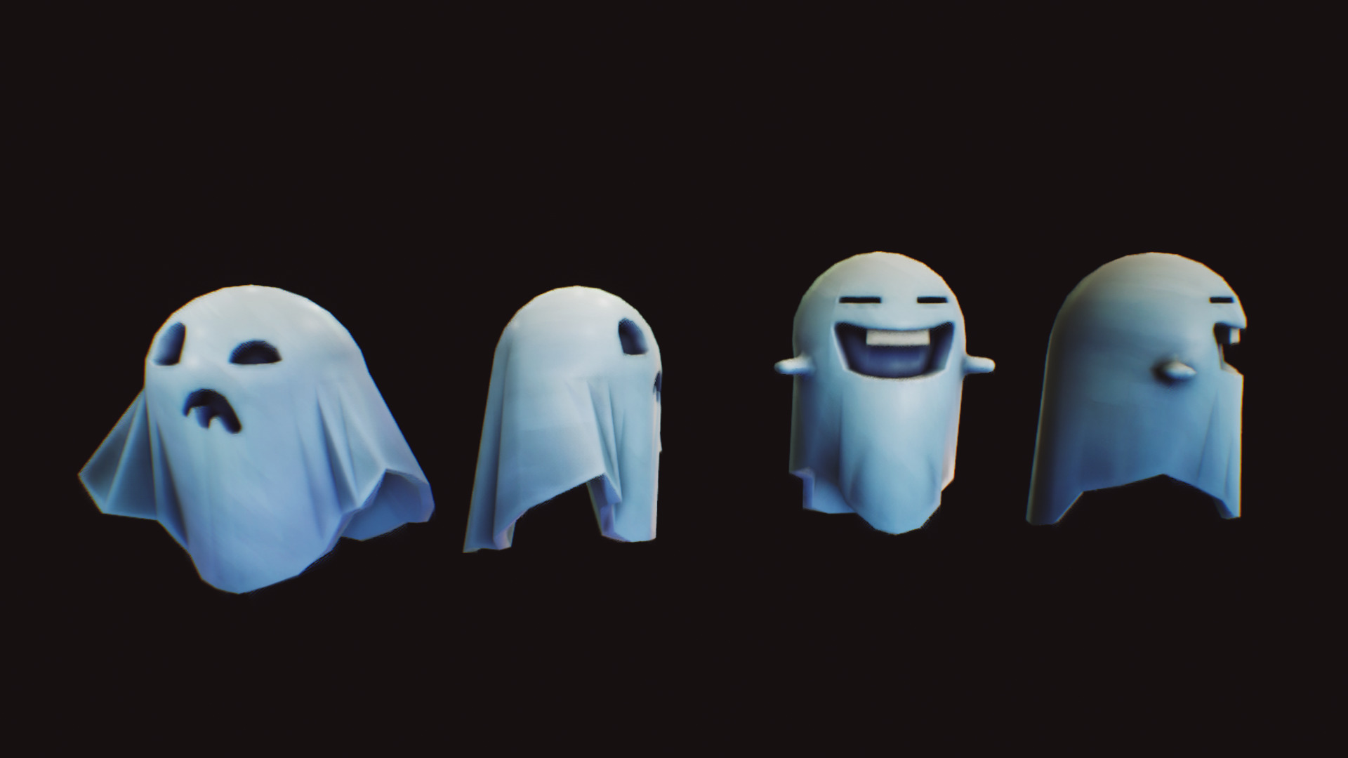 Stylized  Halloween  Pack 01 Low-poly 3D model_2