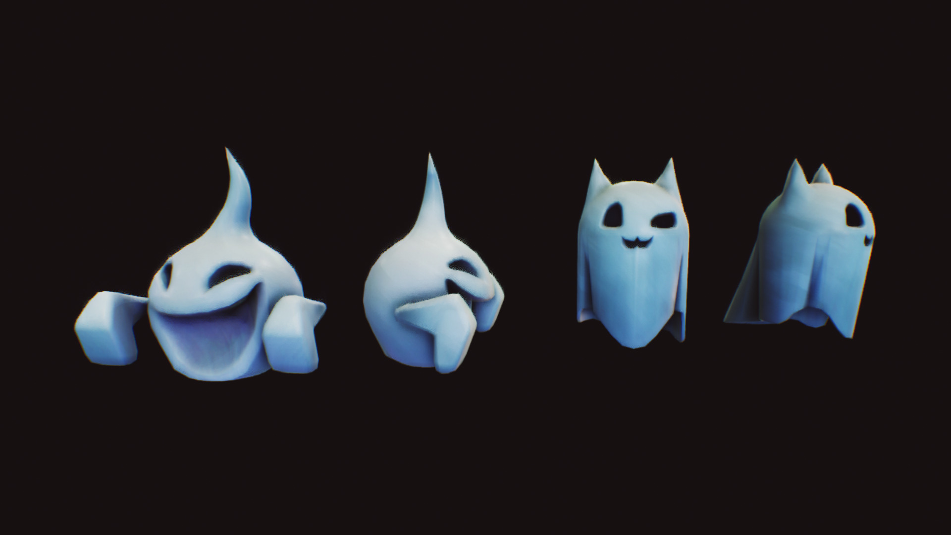 Stylized  Halloween  Pack 01 Low-poly 3D model_1