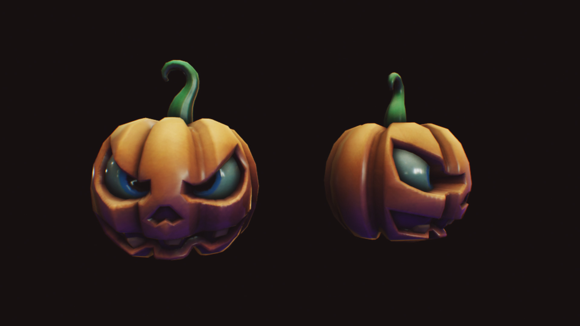 Stylized  Halloween  Pack 01 Low-poly 3D model_6