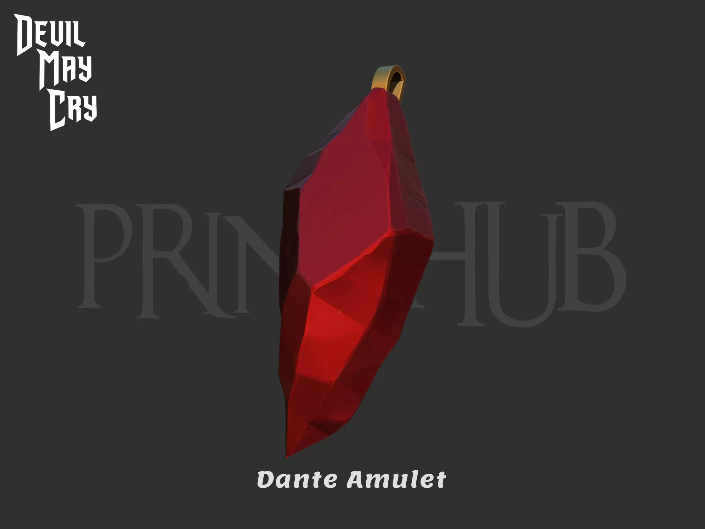 Dante Amulet Necklace Devil may cry Anime 2025 for cosplay stl 3D print model