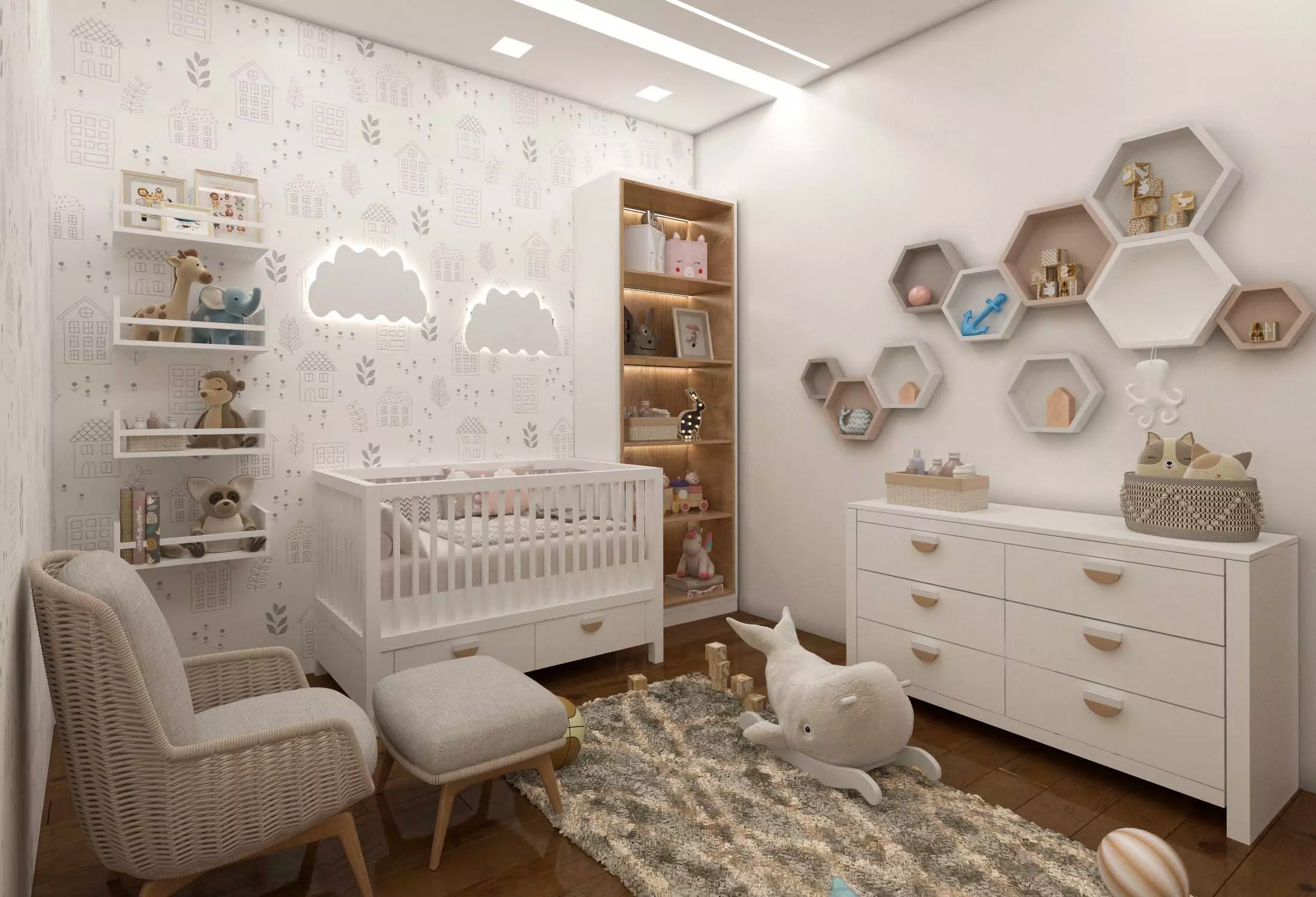 kid bedroom 3d model Low-poly 3D model_0