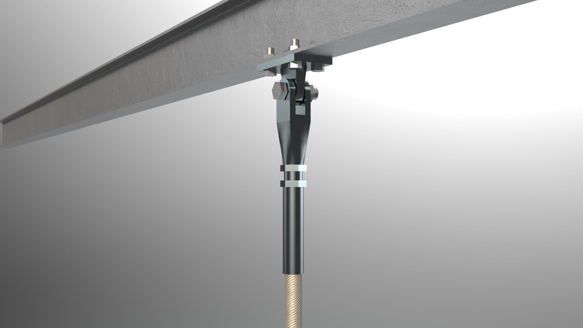 Steel Cable Connector 3D model_1